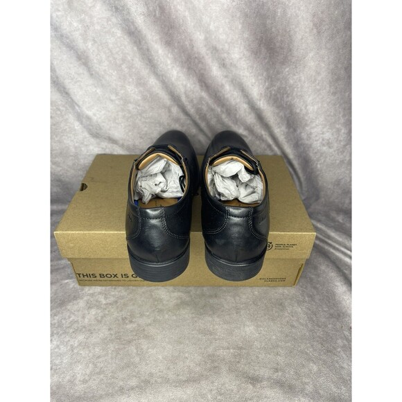 Men\'s Clarks, Whiddon Plain Toe Oxford 26152918 Black Leather 13 W New In Box main image 6